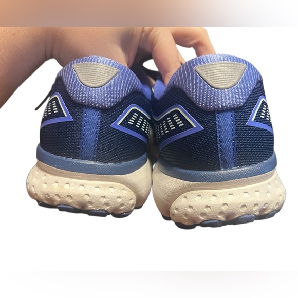 Brooks Womens Ghost 12 Running Shoe - Peacoat/Blue/Aqua 10.5 Wide - Picture 6 of 9